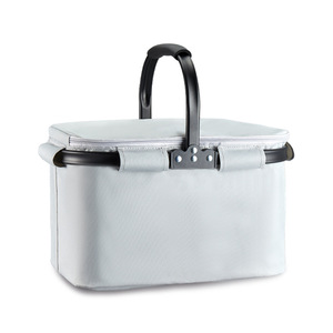 Cooler Bag Large Capacity Foldable Insulated Keep Cold Portable Outdoor Camping Lunch Bag Grey Lightweight Easy To Carry - Product Image 4