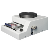 Machine d'impression de gaufrage de carte d'identité en PVC gaufré d'acier inoxydable d'approvisionnement d'usine