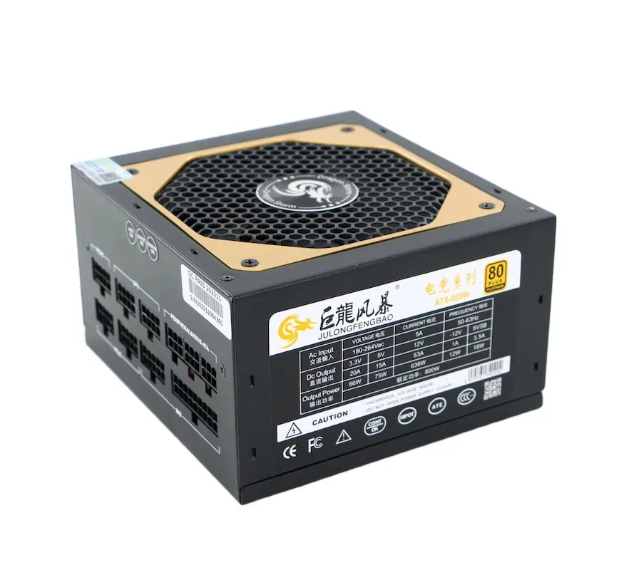 Alta eficiencia Full Modular 80plus Gold ATX 1050W 750W 850W PC ATX Desktop Gaming PC caja de la computadora fuente de alimentación