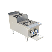 Réchaud à gaz portable compact en acier inoxydable commercial, 2 à 6 brûleurs, pour les voyages et la cuisine en plein air