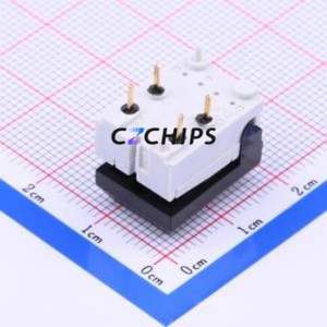 SERBKAUOA Push Button Switch Through hole Component (THT) Switch Single Pole Double Throw No Lock Square Button Through Hole - Product Image 2