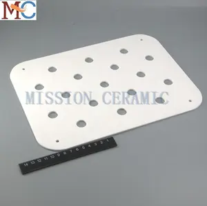 High Purity Customized Alumina Ceramic Plate With Glazed Surface For Microwave