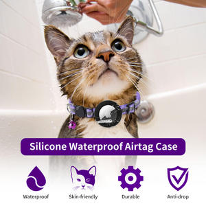 Collier <span class=keywords><strong>GPS</strong></span> pour chat personnalisé, simple, mignon, sûr, étanche, léger, avec support Airtag amovible, vente en gros - Product Image 4