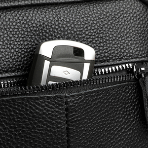 Thương hiệu Vai 100 da bò da của nam giới Crossbody Túi người kinh doanh yêu thích thấp-key sử dụng hàng ngày hỗ trợ tùy biến - Product Image 2