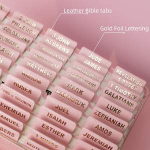 Onglets d'Index Bibliques Personnalisables en Couleur pour Femmes, Étiquettes pour Journal Biblique Repositionnables, Plastifiées, Imperméables et Indéchirables - Product Image 2