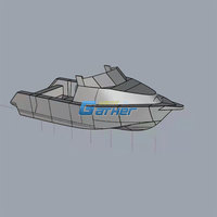 Bateau de pêche en aluminium 19ft 5.8m de profondeur v tout soudé bateau à vendre de l'usine de yachts de sport Gather