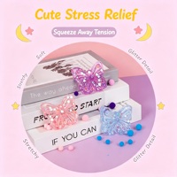 Vente en gros de jouets anti-stress squishy papillon super doux, à remontée lente, mini, mignons, promotionnels et personnalisables