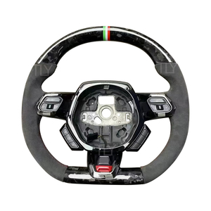 Volant en Fiber de carbone forgé en Alcantara personnalisé haut de gamme pour <span class=keywords><strong>Lamborghini</strong></span> Huracan LP610-4 Volant <span class=keywords><strong>Aventador</strong></span> Urus - Product Image 1