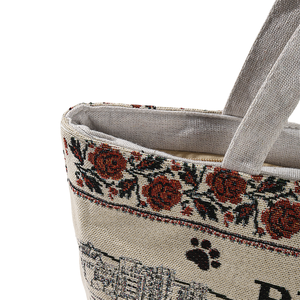 Sac fourre-tout en coton personnalisé avec impression de monuments italiens sac à provisions durable sac souvenir de <span class=keywords><strong>Rome</strong></span> personnalisé pour les cadeaux de voyage - Product Image 3