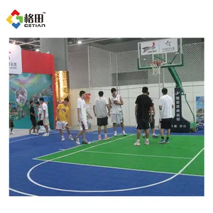 Multi-use colorful movable outdoor home basketball court