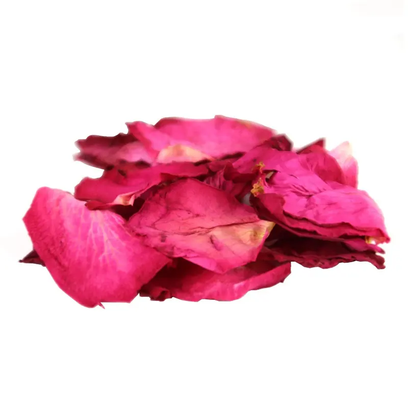 本物のバラのドライフラワー天然有機ドライフラワードライレッドローズの花びら