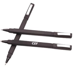 Alta qualità di vendita calda di lusso in oro Clip di gomma quadrato Hotel penna a sfera con Logo personalizzato penna a sfera penne promozionali - Product Image 1