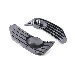 Volkswagen T5 Fog Light Frames Black ABS Grille Covers With And Without Holes For Front Bumper Light Trim - Product Image 3