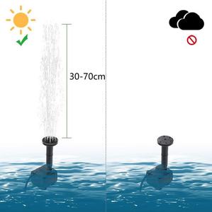 Zonne-Energie Fontein Tuin Stromend Water Zwembad Fontein Drijvende Buiten Vogel Bad Binnenplaats Uitzicht Split - Product Image 3