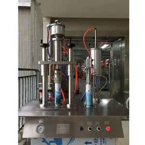 Less manual aerosol filling machine with co2 Inert gas propellant filling