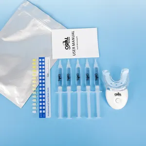 Kit per sbiancare i denti a 6 luci con luce a Led Kit per sbiancare i denti da 30 minuti Kit per sbiancare i denti professionale