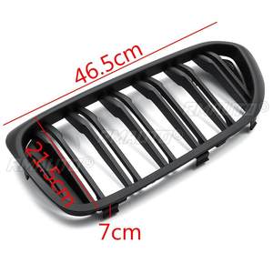 2 Piezas de Rejilla Delantera Negra Mate para BMW Serie 5 G30 G31 G38 M5 520I 523I 528I 530I 535I 550I 520D 2017 2018 - Product Image 6