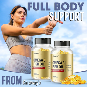 Capsules de gelée molle d'huile de poisson naturelle Oméga-3 OEM/ODM pour la santé des articulations et du cœur, forte teneur en EPA, pour adultes, emballage personnalisé - Product Image 4