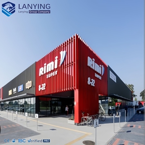 कार्यशालाओं संयंत्रों के लिए स्टील फ्रेम के साथ वाणिज्यिक धातु संरचनाएं-सहायता प्रमाणित - Product Image 2