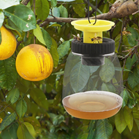 Piège à guêpe jetable de haute qualité tueur veste jaune attrape-frelon attrape insectes en plastique pour l'utilisation de pelouse de ferme pièges à abeilles suspendus