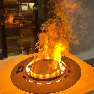 Chimenea Redonda de Vapor Premium: Llamas Realistas, Solo para Interiores, Tanque de 4L, 150W, 8 LED, 6 Niveles, Temporizador de 12H, Segura, Ecológica, Perfecta para - Product Image 3