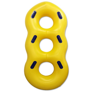<b>Inflatable</b> Water Tube 8 Shape Yellow PVC <b>Float</b> For Swimming Pool Resort Use - Product Image 2
