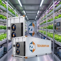 Système d'agriculture verticale hydroponique intelligent pour usine de culture en conteneurs, pour légumes, champignons, fraises, micro-légumes, grande capacité