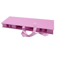 Boîtes rigides en carton écologiques de luxe pour la fête des mères, laminage mat, ruban cadeau en forme de lettre fait main, chocolat, sushi