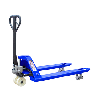 Truk Pallet Manual 1 Ton Portabel dengan Roda Nylon Pu Kapasitas Besar untuk Kargo Berat yang Dapat Disesuaikan - Product Image 5