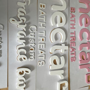 Letras acrílicas del alfabeto acrílico de pintura cortada con láser 3D para decoración de negocios y publicidad - Product Image 5
