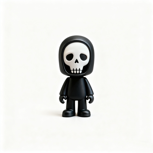 Customizable Dark-Style Skeleton Trendy Doll High Quality ABS PVC & Resin Q Version 1/6 Scale Figure