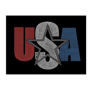 Motivo de Cristal Termotransferible Personalizado con Diseño de Mariposa de la Libertad del Día de la Independencia de EE. UU. - Product Image 2