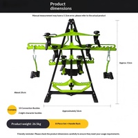 8 Kits d'Appareils de Musculation pour Traction, Poignées d'Entraînement du Dos, Cordes d'Entraînement de Force, Accessoires pour Machines de Fitness