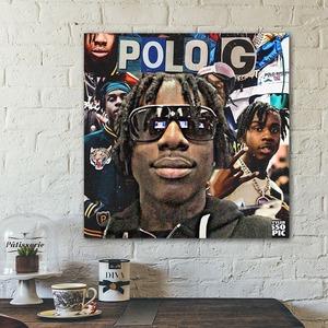 BIGIMAGE Custom XXXTentacion Wall Art Hip-Hop tela di cultura Poster Rap Star Pop pittura decorazione della stanza di casa in <span class=keywords><strong>cartone</strong></span>