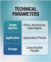 Additifs alimentaires aquatiques anti-vibriocides HUJUNJING pour l'aquaculture, pour éliminer les bactéries Vibrio