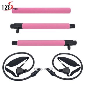 Kit per Allenamento Domestico con Barra in Acciaio Inox per Squat, Yoga, Pilates e Fasce Elastiche - Product Image 2