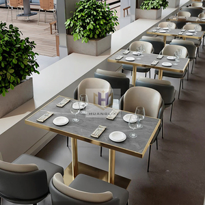 Tables de <span class=keywords><strong>restaurant</strong></span> en bois <span class=keywords><strong>pour</strong></span> 4 à 6 personnes, ensemble de tables à manger, chaises et tables de <span class=keywords><strong>restaurant</strong></span> noires à vendre, d'occasion - Product Image 2