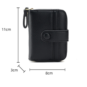 Lychee Pattern Short Style Women's Korean Style Coin Large Capacity Multi-<b>card</b> Slot Zipper Accordion <b>Card</b> <b>Wallet</b> - Product Image 3