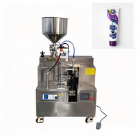 Machine de remplissage et de scellage semi-automatique pour tubes souples, remplisseur pneumatique de pâte pour emballages cosmétiques