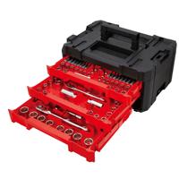 262 pièces CRV jeu de douilles à cliquet 1/4 3/8 1/2 Kit d'outils d'entraînement pour la réparation de machines Source d'alimentation manuelle avec boîtier OEM