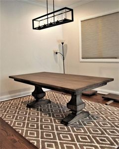 Đồ Cổ Việt Nam Tái Chế Gỗ Du Tự Nhiên Gấp Mộc Mạc Tròn Và Bàn Ăn Lớn Walnut - Product Image 6