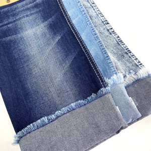 ล้างลายผ้าฝ้ายโพลีเอสเตอร์ผสมผ้ายีนส์ผ้าสิ่งทอวัตถุดิบยีนส์Jean Blueจีนสําหรับผู้ชายTricotถักเส้นด้ายย้อม - Product Image 5