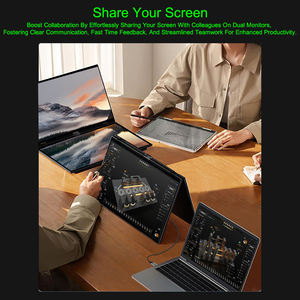 Eimio ODM Laptop <span class=keywords><strong>Game</strong></span> portabel, Monitor <span class=keywords><strong>Game</strong></span> 18.5 inci 1080P dua layar sentuh 120HZ dengan resolusi tinggi dan kecepatan - Product Image 3