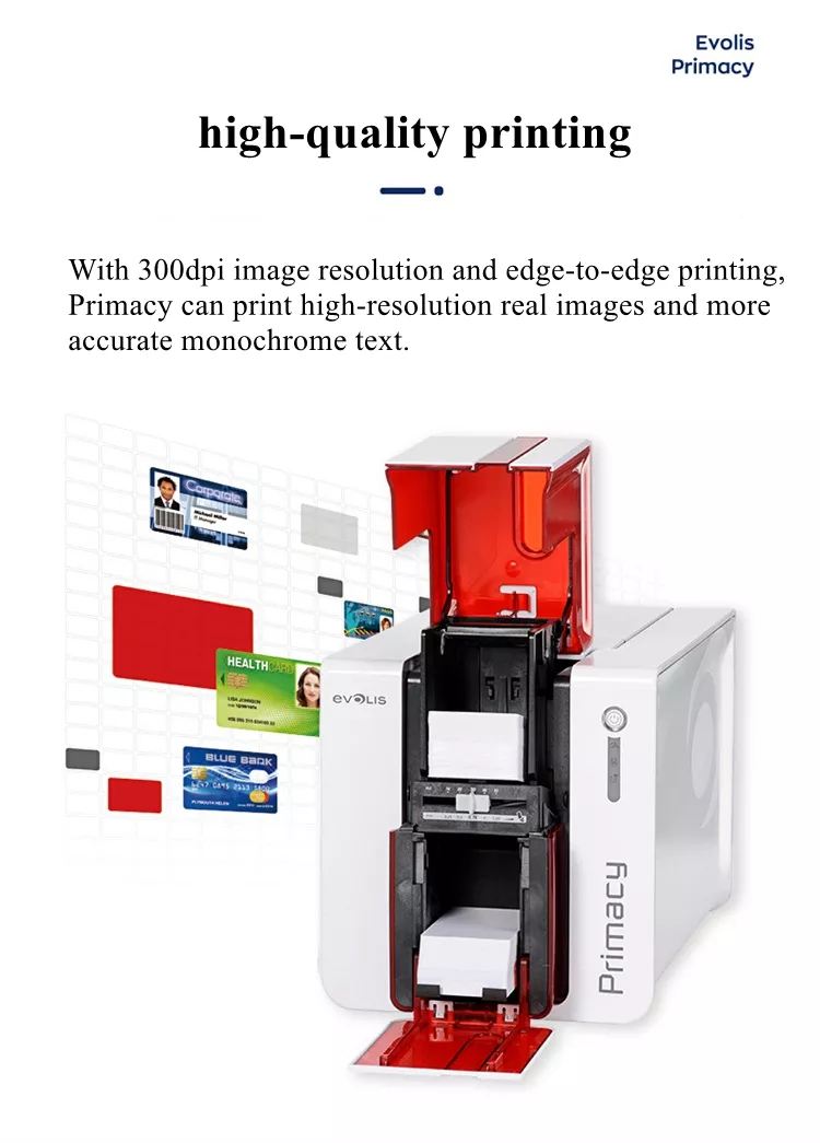High Performance EVOLIS Primacy Fast And Versatile PVC ID Card Printer