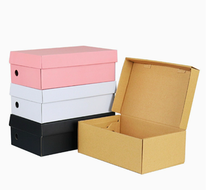 Cajas para zapatos con tapa abatible hechas de cartón grueso con troquelado - Product Image 1