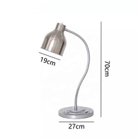 Équipement de restauration commerciale lampe chauffante pour aliments lampe debout dorée buffet électrique chauffe-aliments lumière