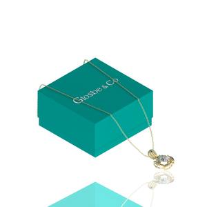 Collares de Oro Sintético (cultivado en laboratorio), Collar de Diamantes de Moissanita Blanco Platino Redondo de Lujo de 7 mm con Certificado GRA - Product Image 5