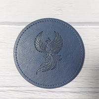 Ensemble de sous-verres en cuir PU imperméable de style européen de haute qualité pour table basse et tasses – Idéal comme cadeau d'affaires
