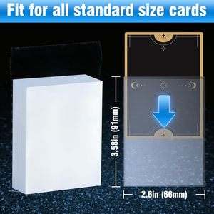 Soft for 2-5/8" X 3-5/8" for Standard Trading Cards TCG Clear PP <b>Plastic</b> Non-PVC 0.05mm Thick Protective Card Guards - Product Image 3