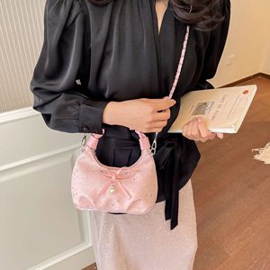Bolso de mano plisado con lazo estilo dulce para mujer, novedad primavera 2026, bandolera elegante con forma de nube - Product Image 4